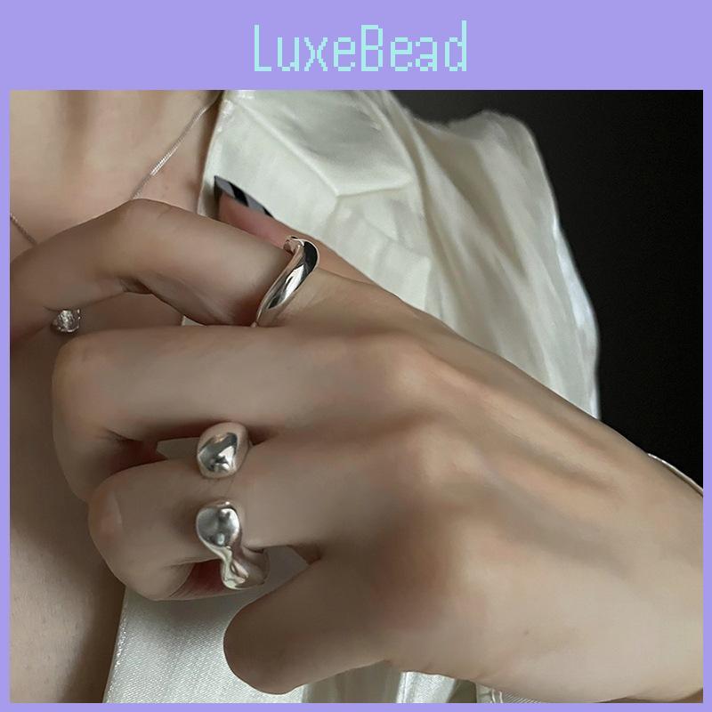 Unique Korean Style 925 Sterling Silver Ring For Women With Geometric Fashion Design And Open Adjustable Band Ideal For Layering
