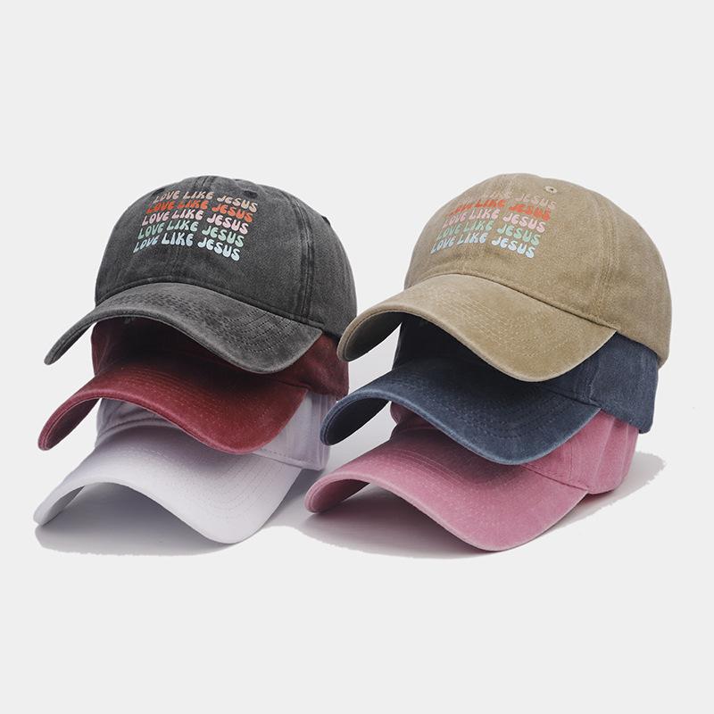 Hat Fashion Letter Heat Transfer Baseball Cap Men's Personality Soft Top Cap Women's Tide Outdoor Versatile Sun Hat