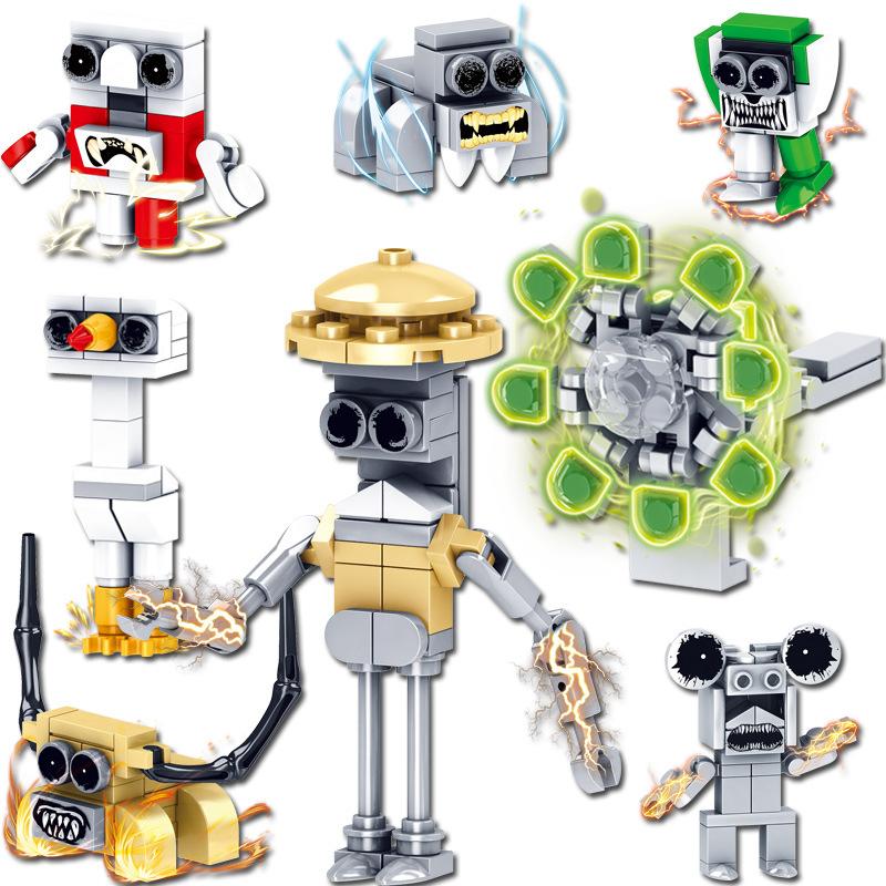 Zoonomaly Zoo Bloki Figurka Zabawka Zoonomaly Zestaw Bloków Figurka z Gry Horror Zoonomaly Ceglany Strażnik Kot Koala Potwór Zwierzęta Budowanie