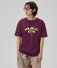 MAKEITTO [Black Letter]Crew Neck Tee_Wine