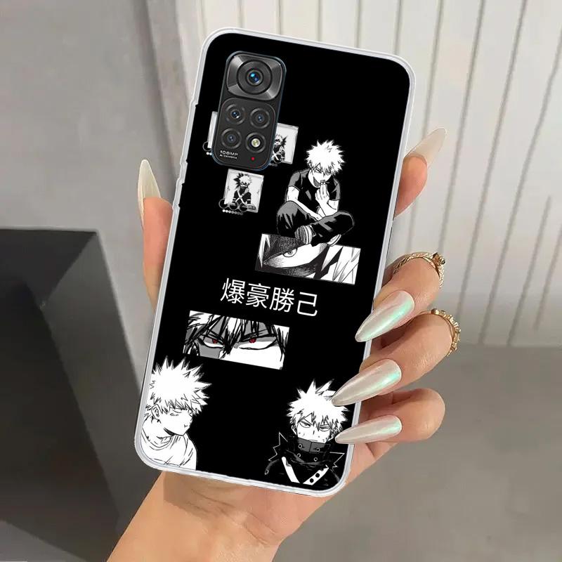 My Hero MHA Bakugou Katsuki Phone Case for Xiaomi Redmi Note 15 14 14S 13 12S 12 Pro 11S 11 Plus 11T 11E 10S Soft Funda Print Sh