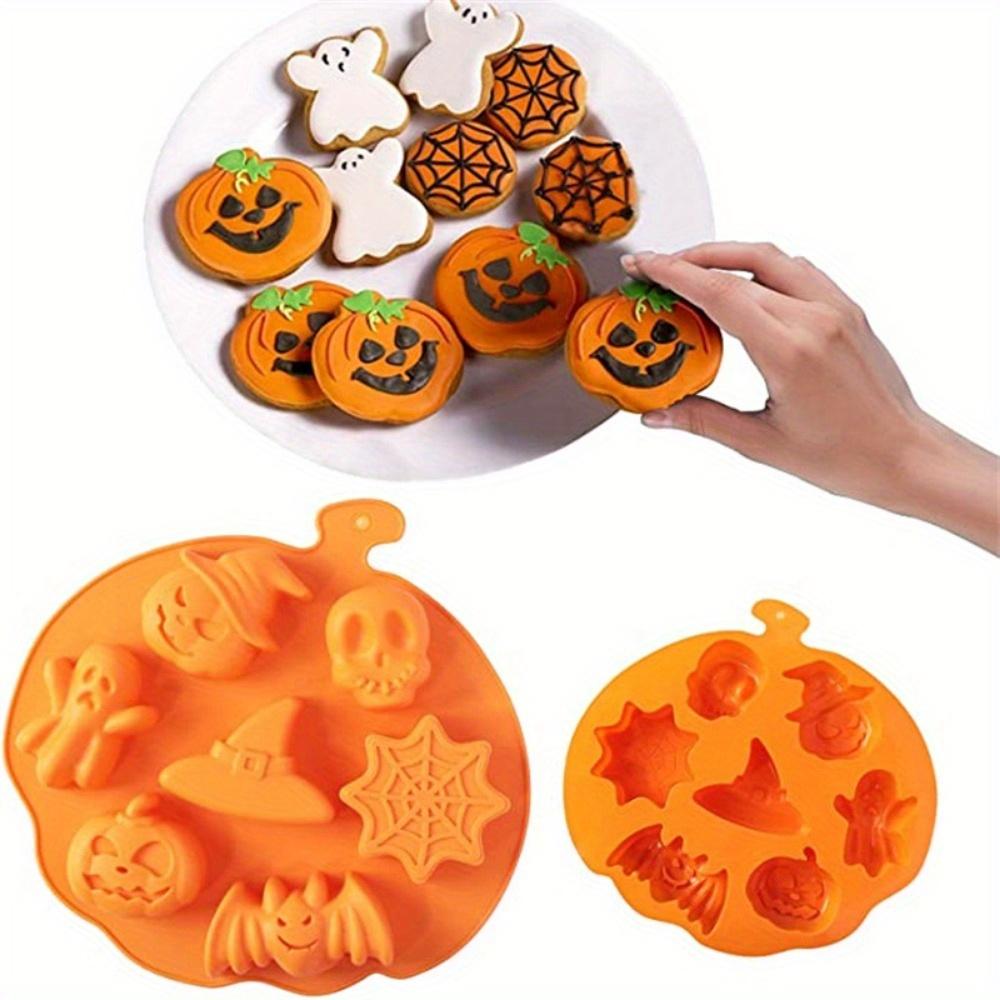 Halloween Silicone Cake Mold Pumpkin Mold Ghost Hat Skull Nonstick Chocolate Food Baking Tray Cookie Biscuit Cake Baking Mold