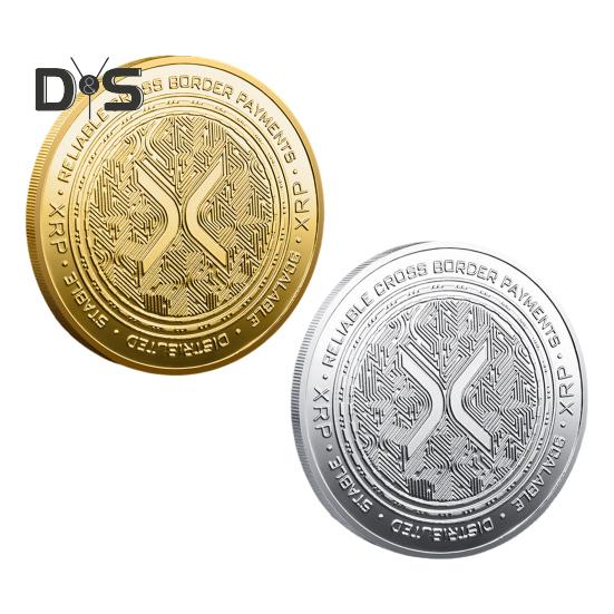 XRP Coin Commemorative Coin Symbol of Financial Innovation XRP Ethereum Coin Highlighting Leading Digital Coins Gift for Enthusiasts Educational