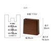 Ideaco Trash Can Square Width X Depth 15 X Height 30cm TUBELOR Rosewood High Grande 11.5L 31.5 Hi-GRANDE (Tubular Rosewood)