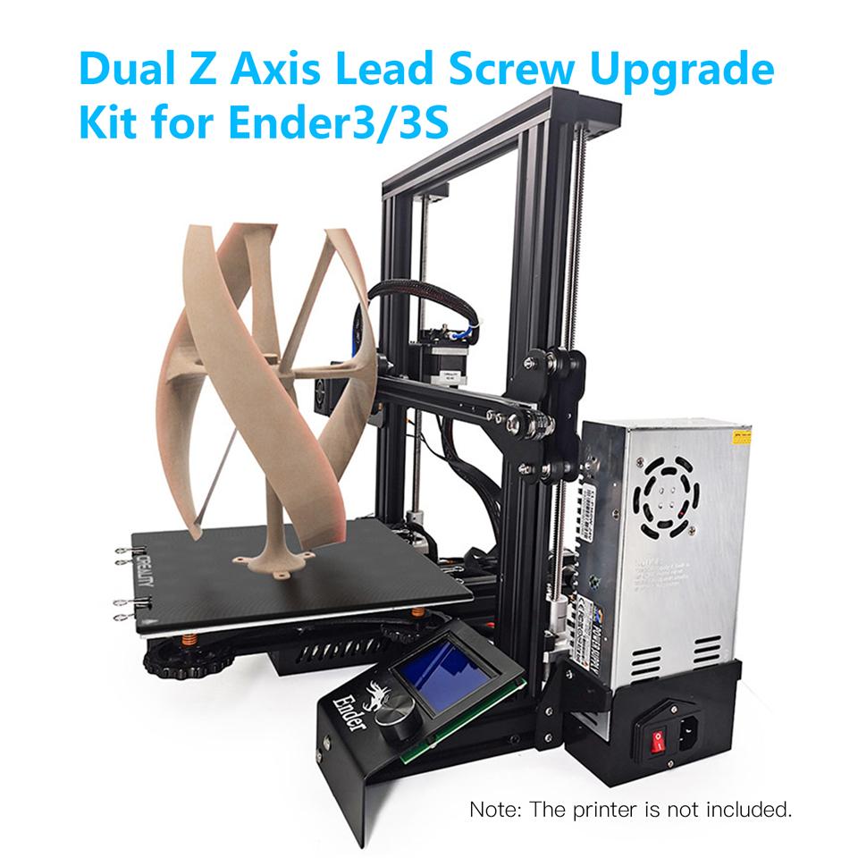 3D-skriverdeler for Ender 3 Dobbel Z-akse Oppgraderingssett DIY-sett Med Skrue Steppermotor for Creality Ender 3 V2 Ender 3 Pro CR10