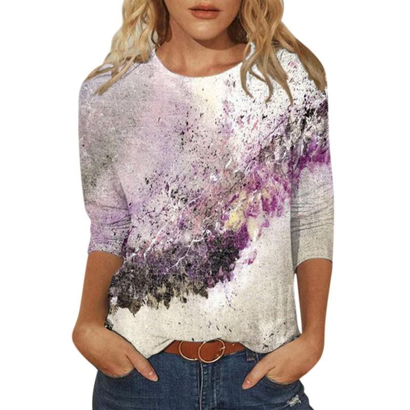 Leaf Butterfly 3d Print Long SleeveT-Shirt Casual Women's Clothing Long Sleeve T-shirt Fashion Casual Oversized Tops Tees Female