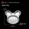 Cute Rabbit 304 Stainless Steel Kids Divided Plate