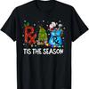 Christmas Holiday Camo Hunting Reindeer Deer Xmas Lights T-Shirt