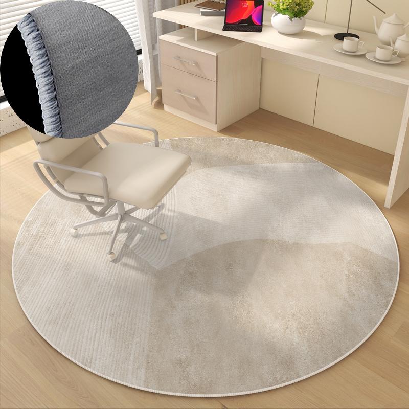 

Round Crystal Velvet Rugs for Bedroom Large Area Carpets for Living Room Non-slip Computer Chair Mat Light Luxury Cloakroom Rug 60x60cm