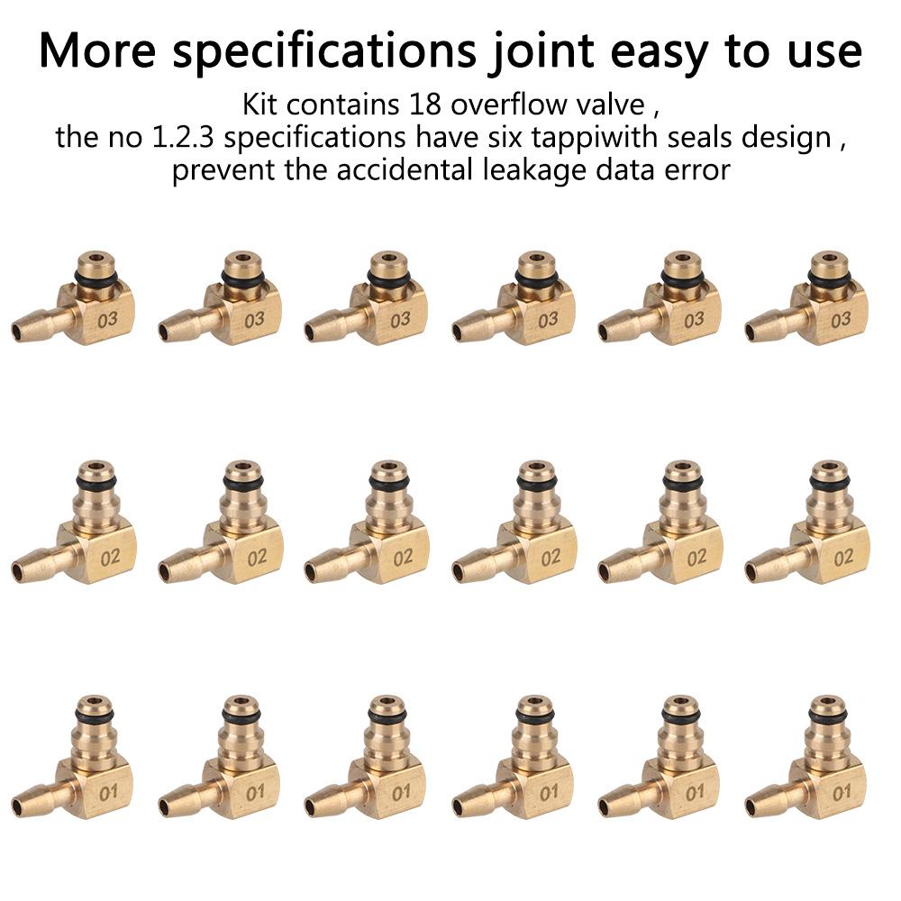 Taşınabilir Hızlı Bağlantı Araç Test Seti Oto Teşhis Aletleri Motor Yağı Basıncı Test Kiti Yakıt Enjektörü Göstergesi Tespit Aletleri Araba Aksesuarları