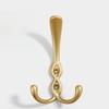 1pcs Double Hanger, Zinc Alloy Rust-Resistant, Sturdy Wall Stand for Bathroom/Wardrobe/Closet, Modern Design, Multipurpose Hanging Solution