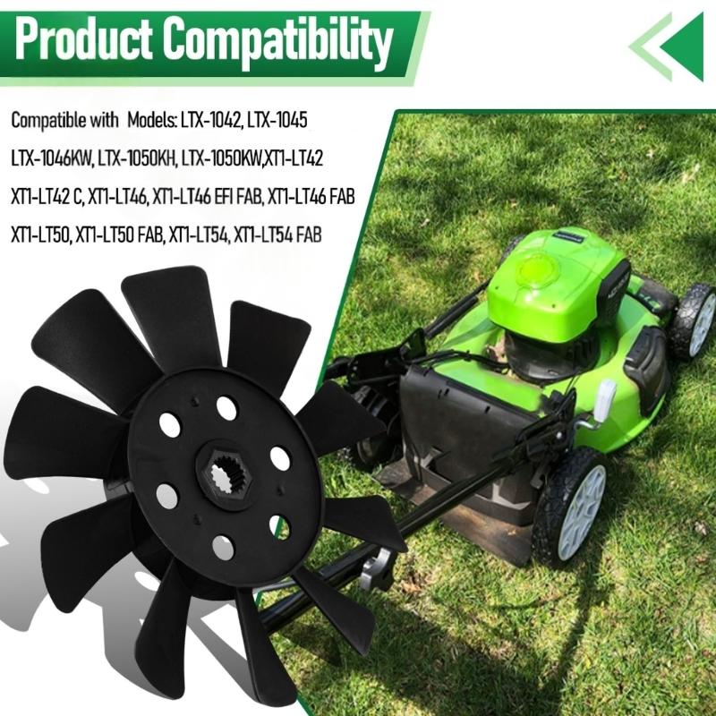 10listý chladicí ventilátor pro zahradní traktor Snadná montáž Náhradní díl pro 1A646083050 1A6460-83070 1A646083070 Příslušenství