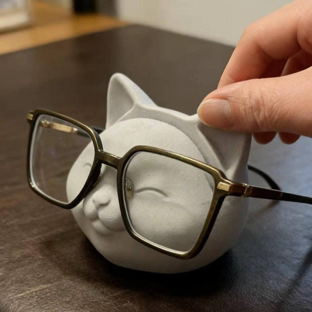 Desktop Storage Glasses Holder Stand Cute Cat Sunglasses Display Stand  for Office Use