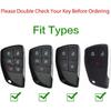 for Chevy for GMC Key Fob Cover, ABS Carbon Fiber Pattern Key Case for 2021 2022 2023 2024 for Chevy Suburban Tahoe Silverado 1500 2500 3500 Colorado