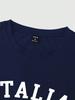 Herren Sommer 100% Polyester Freizeit Mode Italienische Flagge Bedrucktes Lockeres Sport Kurzarm T-Shirt