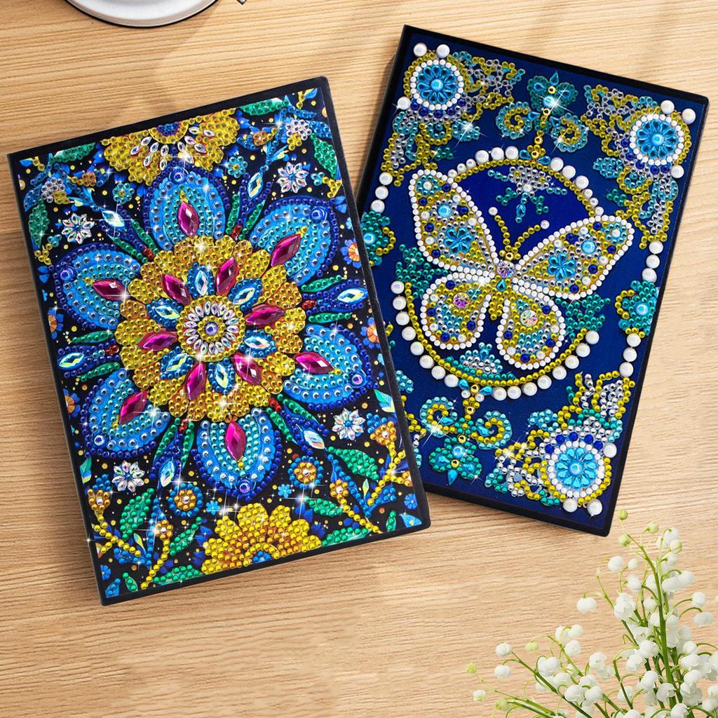 Handmade DIY Xian Porcelain Diamond Painting Notebook: Creative Educational Toy & Gift for Elementary Students, Teachers, and Kids with Stickers