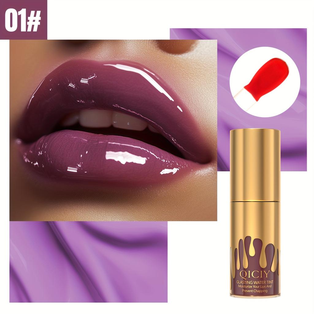 Lucidalabbra,Rossetto,Maschera Labbra,Lucidalabbra –Idratante, Naturale, A Lunga Tenuta, Sviluppo Colore, Nutriente, Lucido, Morbido, Impermeabile, Resistente al Sudore, Anti-screpolature