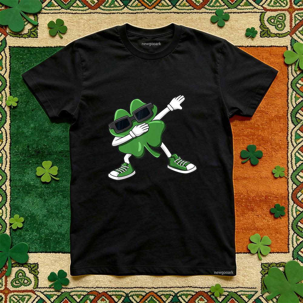 Saint Patrick Lucky Irish Green Retro T Shirt Man Cotton Classic Funny Festival Printed T Shirt Unisex Adult Party Tops