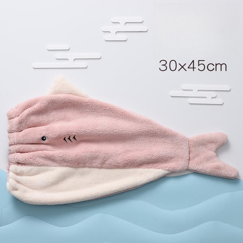 Dry Hair Cap Women's Water-absorbing Quick-drying Headscarf Coral Fleece New Soft and Comfortable Cartoon Shower Cap