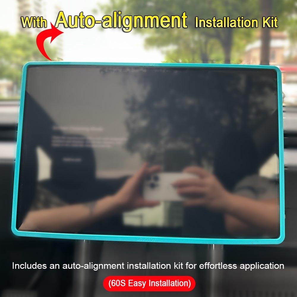 Full Cover Tempered Glass Film Protector For Tesla Model Y Juniper Model 3 Highland 2025 Rear Center Control Screen Protective