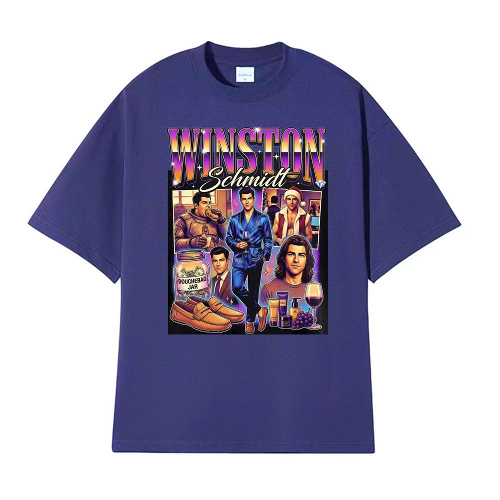 Winston Schmidt Max Greenfield 2026 Graphic Tshirt Men Women Gothic Hip Hop Fashion Tshirts High Quality Oversized TShirt Tops