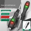 Electrician's Electric Test Pen & Continuity Tester: Screwdriver for Detecting Broken Wires and Verifying Electric Line Continuity.