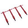 4PCS Valve Cover T Bar 1 4in 20 Red Aluminum Valve Cover Wing Nut Replacement for Chevy V8 1955 1986