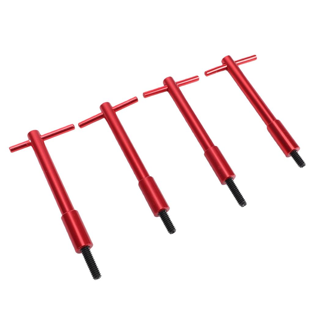 4PCS Valve Cover T Bar 1 4in 20 Red Aluminum Valve Cover Wing Nut Replacement for Chevy V8 1955 1986