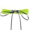 Wide Velvet Choker, Hollow Alloy Pendant Soft Velvet Streetwear Neck Collar