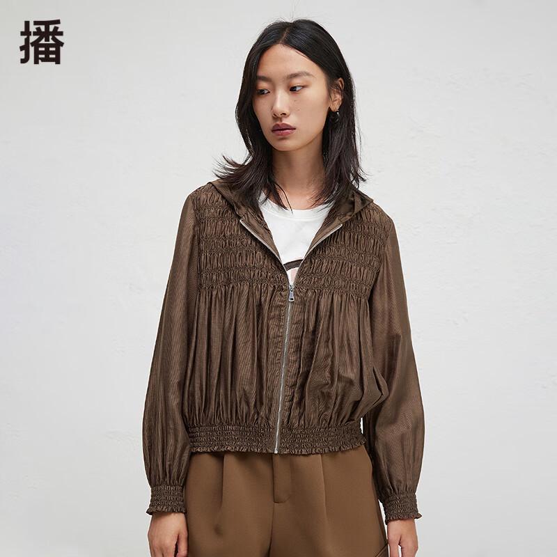 

Broadcast Women s Lyocell Blend Long-Sleeved Short Jacket M