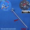 Stainless Steel Color Double Corner Ornament Pegboard Shelf Hook