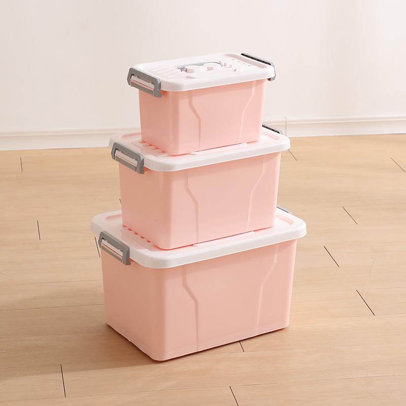 

Extra Large Clear Plastic Storage Box for Quilts, Clothes, Toys, and More 38L: 45x32x26 cm