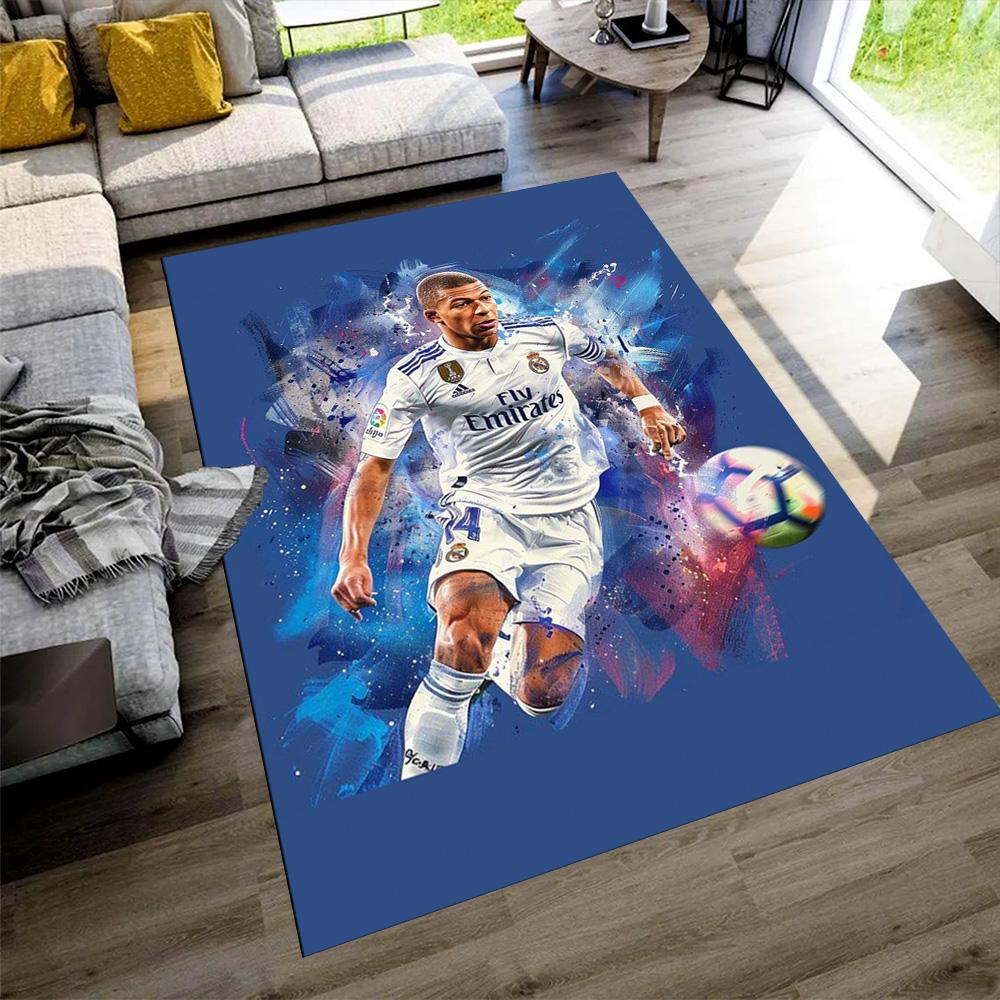 Star Player Kylian Mbappé Carpet Suitable for Game Room Decorate room Kitchen Dormitory Anti-slip Rug Decorate Offices