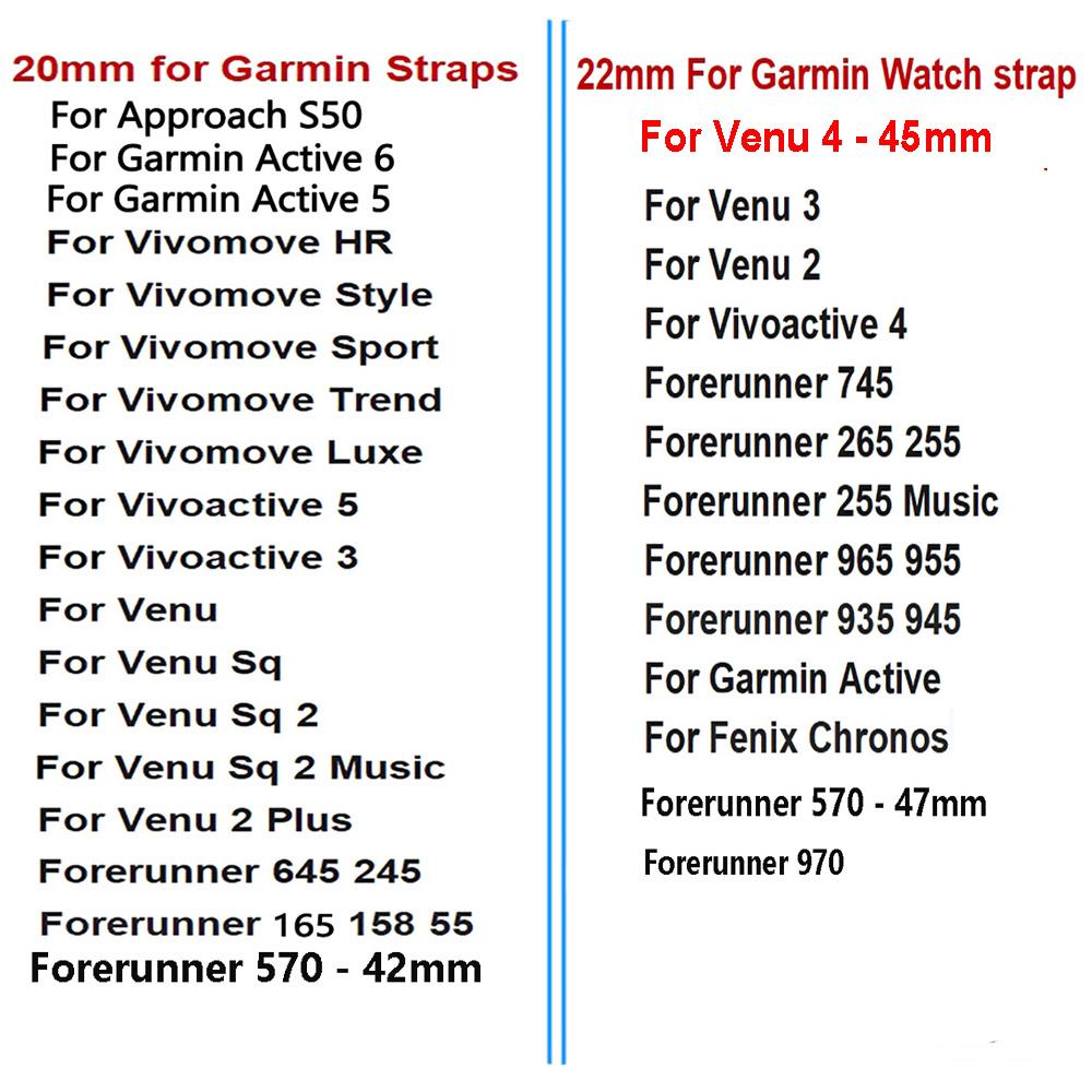 18/20/22mm For Garmin Watch Venu 4 - 41mm Forerunner 570 47mm Venu Sq 2 Synthetic Leather For Men And Women Breathable Bracelet