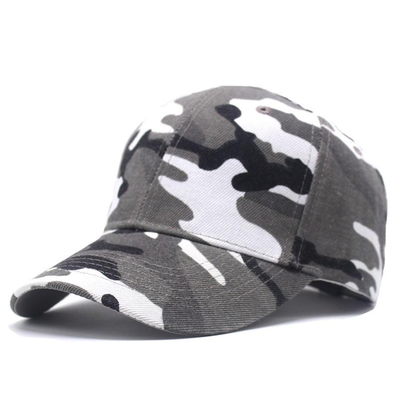 Unisex Camo Baseball Cap Outdoor Hiking Camping Sun Protection Adjustable Tactical Style Hat