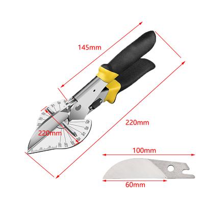 New Miter Shears for Angular Cutting Molding Crafting with Two Replacement Blades