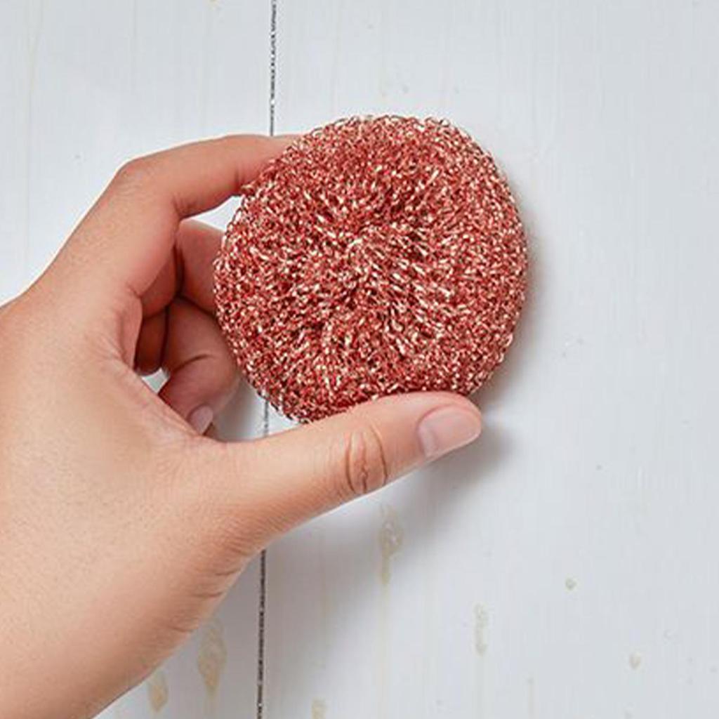 2pcs Dishwashing Brush copper wire Dish Cleaning Brush Kitchen Scrub Pads Copper Wire Pot Scrubbers Cleaning Supplies