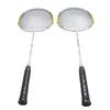 1 Pair Badminton Rackets Set High Tension String Aluminum Alloy Shaft Lightweight Badminton Racket W