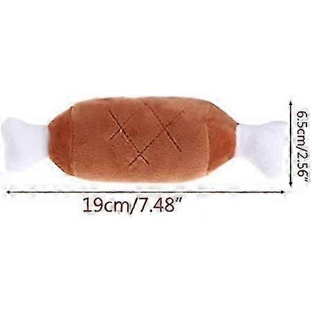 YOITEA 2pack Chicken Leg Plush Toy Pet Squeaker Toy Dog Cat Chewing Toys for Small Medium Large Dog Pets