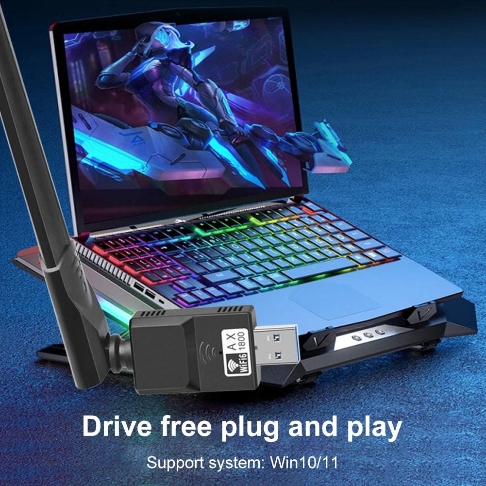 USB 3.0 1800Mbps Wifi Adapter Network Card Receiver Dual Band 5GHz 2.4Ghz 802.11AC Dongle Network Card For Laptop Desktop