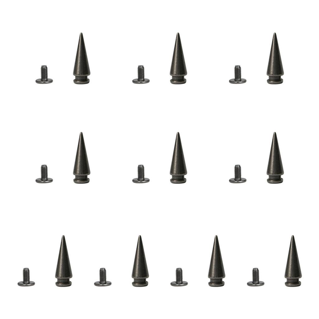10 Set Țepi Aliaj Stil Gotic Ornamente Nituri Aliaj Țepi Conici pentru Genți Pantofi și Alte Proiecte Craft