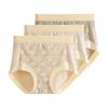 3 Pieces Plus Size Underwear for Women with High Waist Briefs Comfortable Underpants