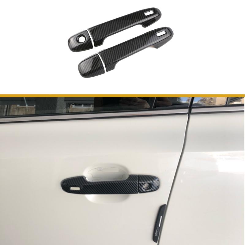 

My Good Car Car Styling Door Handle Protection Cover Door Handles Decoration Trim Sticker Fit for Toyota C-HR CHR 2016 2017 2018 rear ABS silver 2Pcs