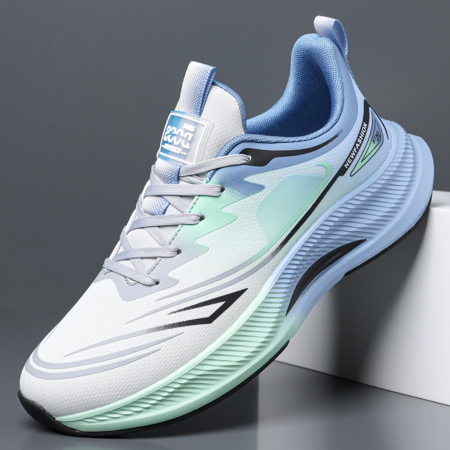 Autumn and winter sports shoes men s mesh trend casual breathable running shoes thick-soled velvet men s shoes 38
