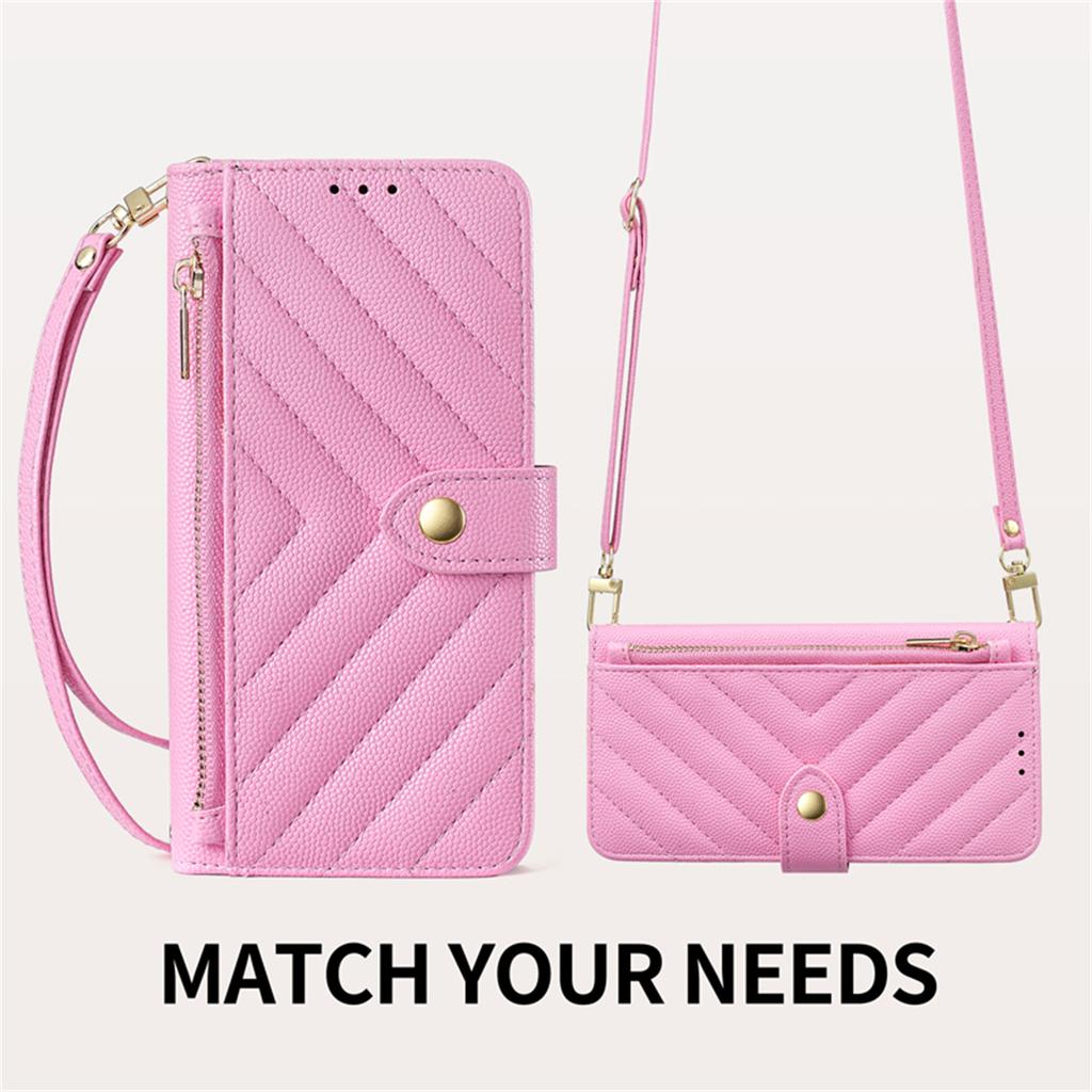 Crossbody Leather Wallet Cards Solt Phone Case for Samsung Galaxy S26 Plus S25 S24 FE S23 Ultra A16 A17 A26 A36 A37 A56 Cover