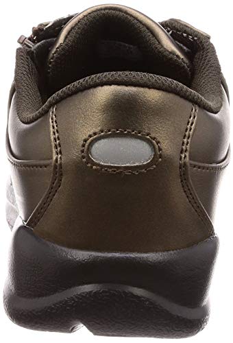 Asahi Walking Shoes with Zipper, Lightweight, L511, Bronze, 25.0 cm, 4E