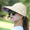 Fashion Womens Ladies Summer Vacation Wide Brim Foldable Sun Hat Anti-Uv Beach Visor Caps Casual Hats