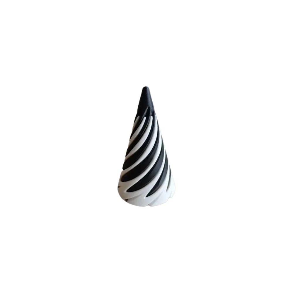 3D Printing Spiral Cone Pyramid Decompression Toy Creative Crossing Sculpture Stress Relief Gift