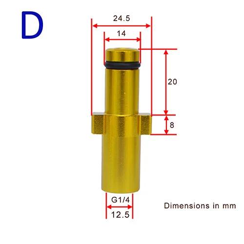 High Pressure Water Gun Connector 1/4 Adapter For Karcher For Nilfisk Snow Foam Lance Nozzle Soap Gun Car Washer Accessories