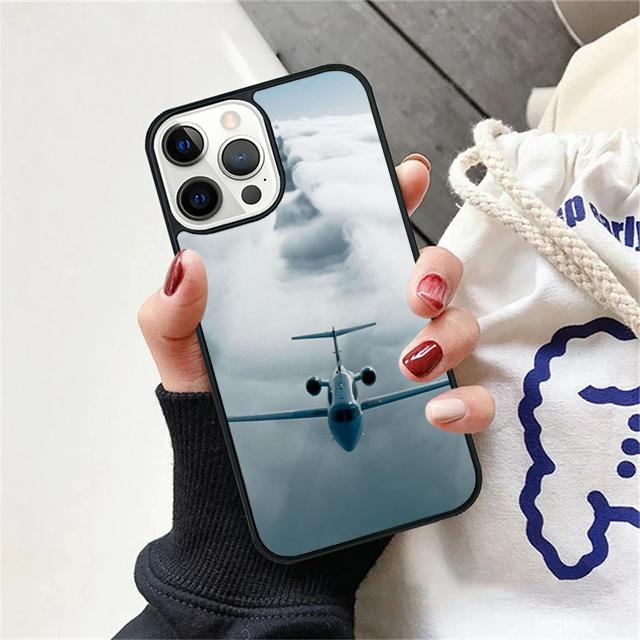 Aircraft Airplane Plane fly travel cloud Phone Case Cover For iPhone 17 Air 15 16 14 13 12 Pro Max 11 Pro Max Plus